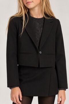 Name It Blazer crop con cierre de bot&oacute;n