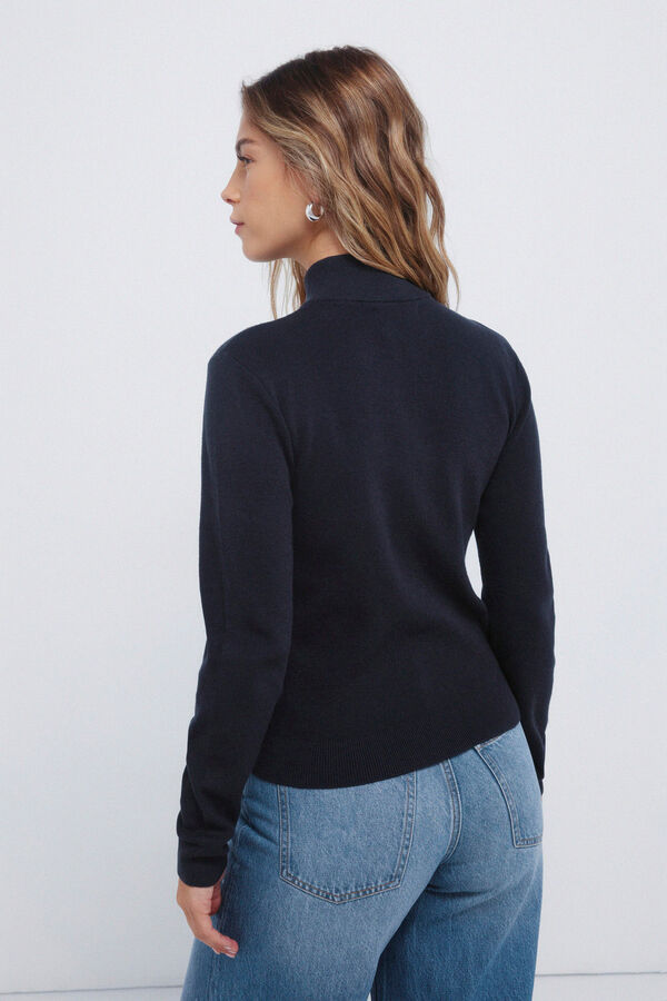 Springfield Kardigan sa rajsferšlusom Plava