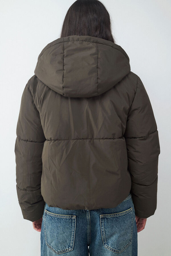 Balmohk Coat puffer with hood nude