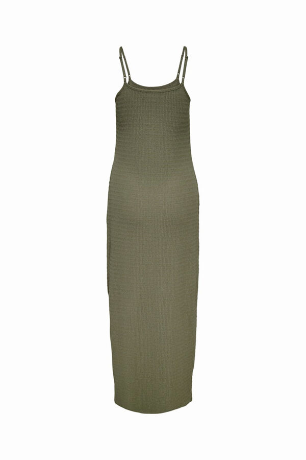 Only Vestido largo verde
