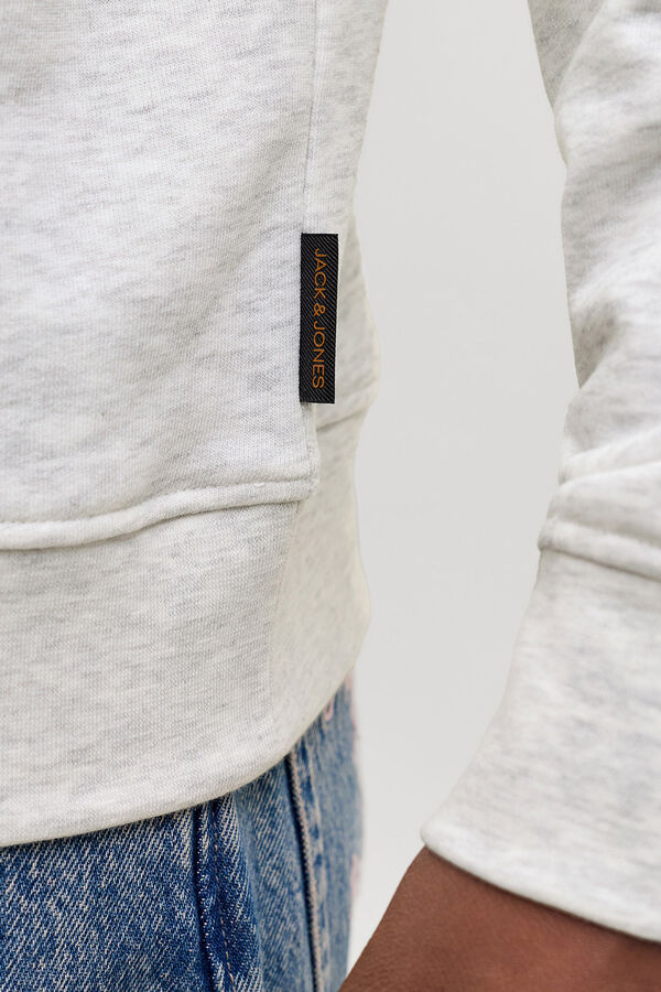 Jack & Jones Sudadera logo grande blanco
