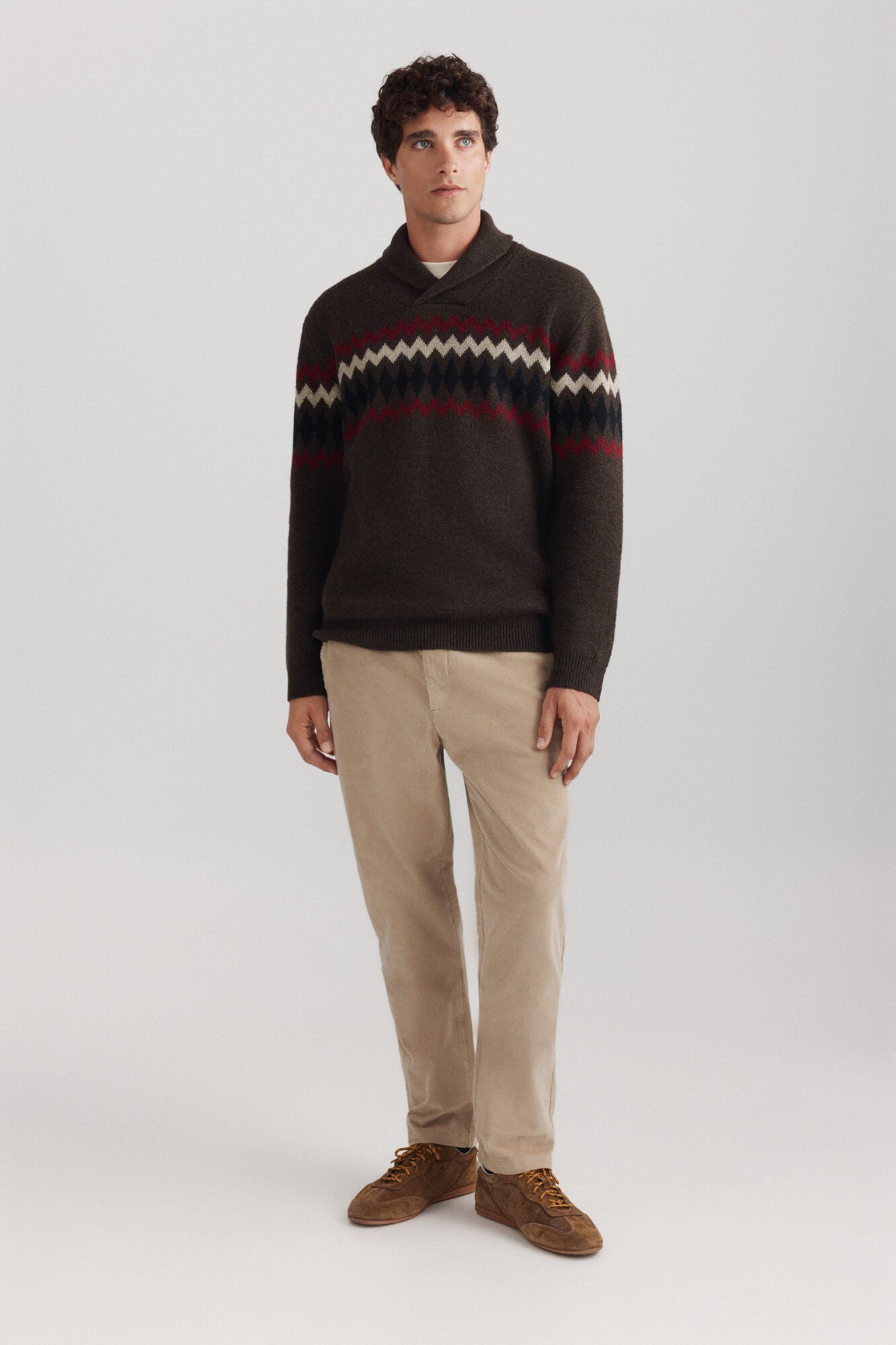 Springfield Slim fit micro corduroy chinos