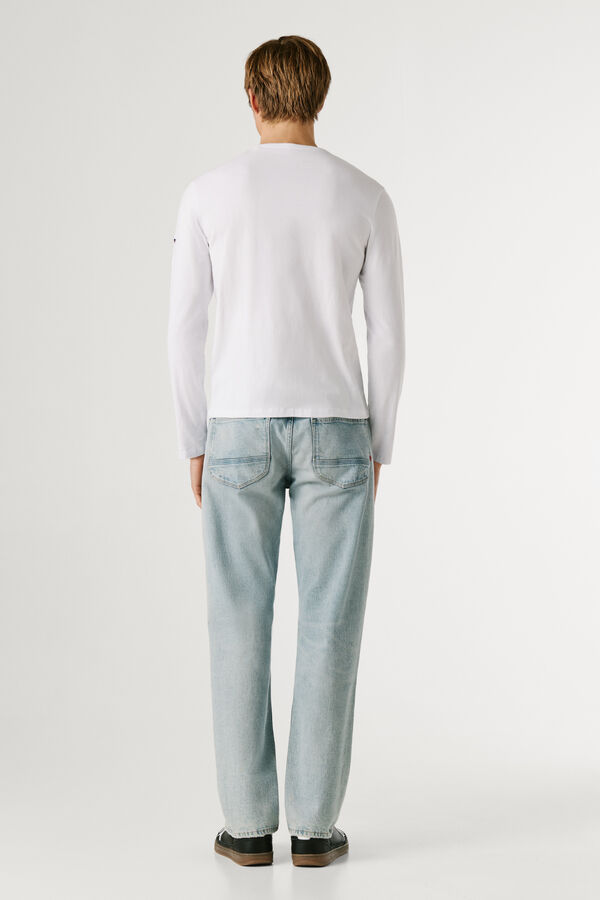 Pepe Jeans Fitted long sleeve T-shirt white