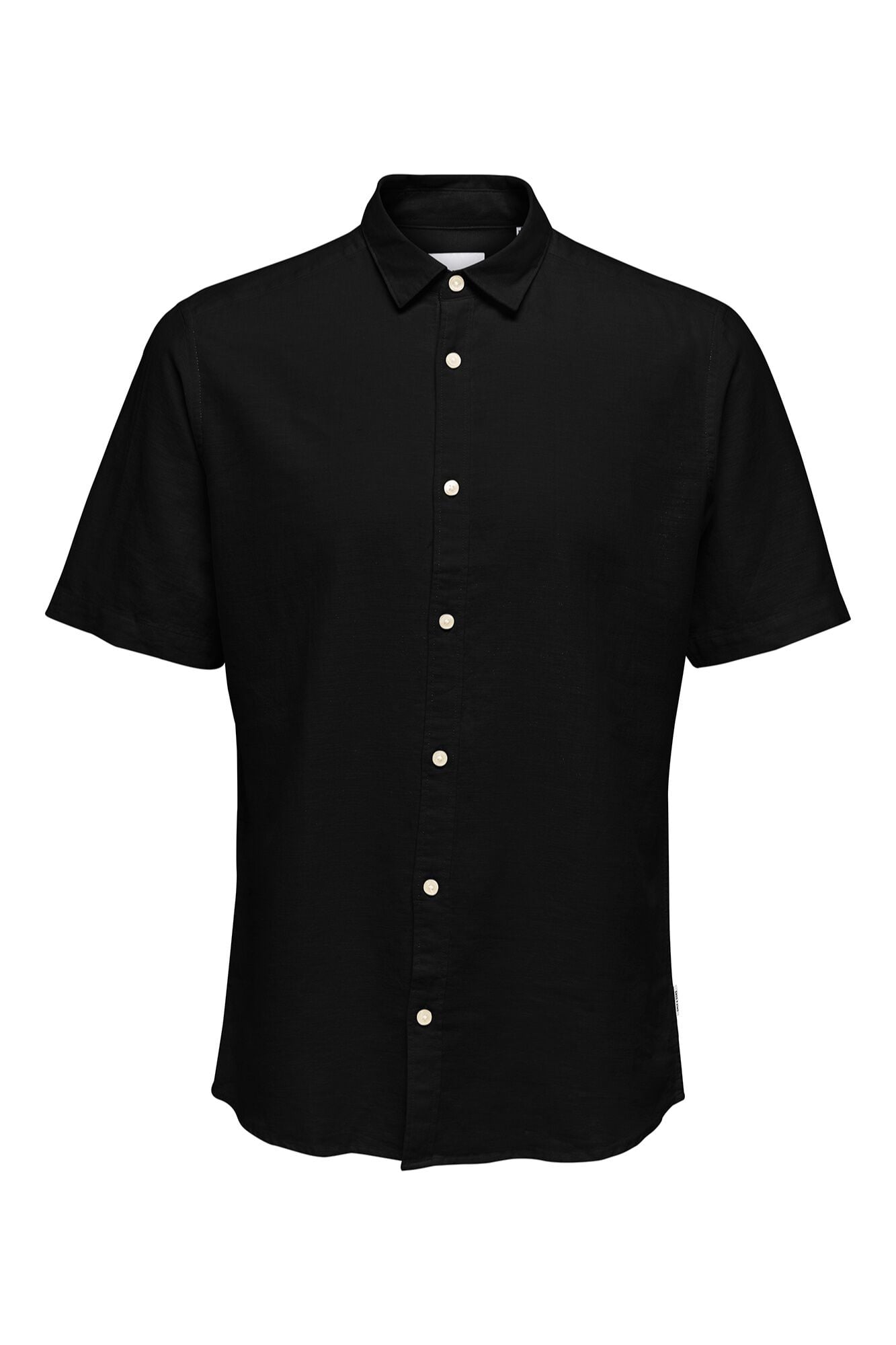 Only & Sons Leinenhemd kurz&auml;rmelig Regular Fit
