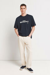 Springfield Ecru straight fit jeans white