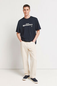 Springfield Ecru straight fit jeans