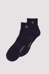 Springfield Ribbed sports ankle socks blue