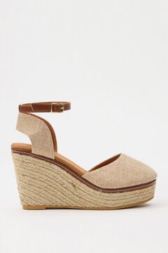 Springfield Basic closed clogs with jute wedge brun