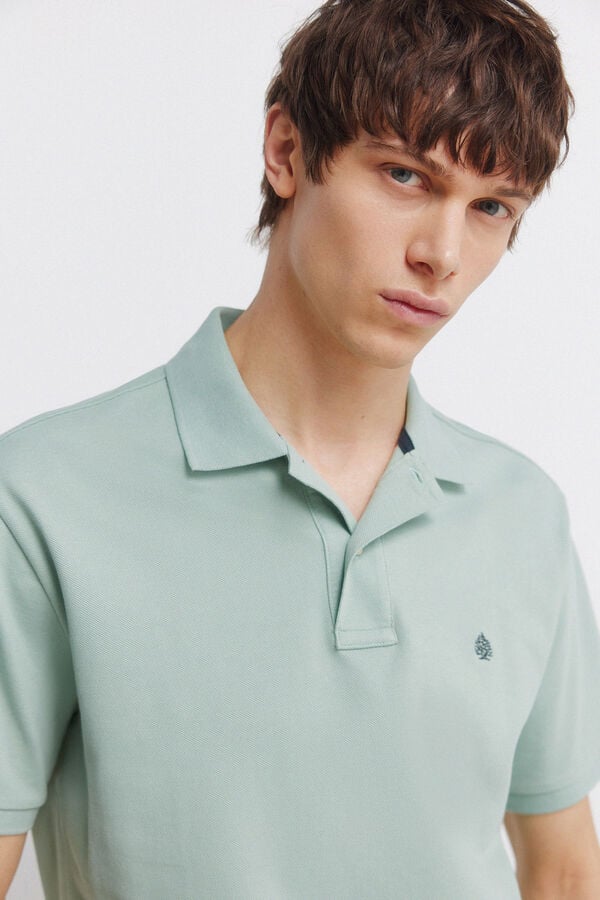 Springfield Basic regular fit polo shirt SPRINGFIELD green