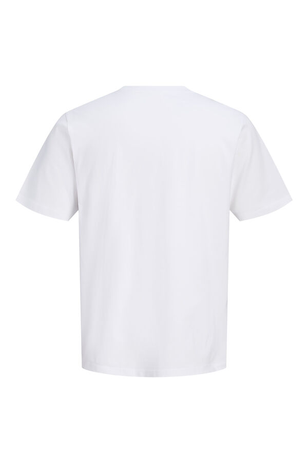 Jack & Jones PLUS Printed short sleeve T-shirt white