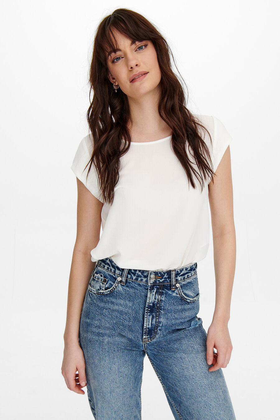 Camiseta lisa fluida