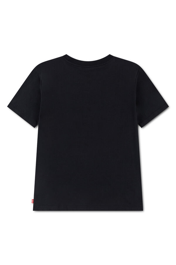 Levi's T-shirt logo manga curta preto