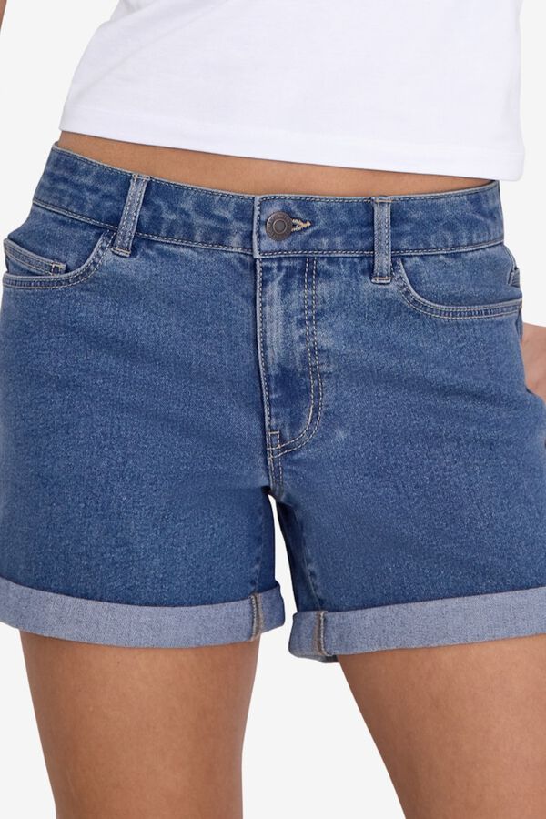 Noisy May Vaquero corto b&aacute;sico con dobladillo azul