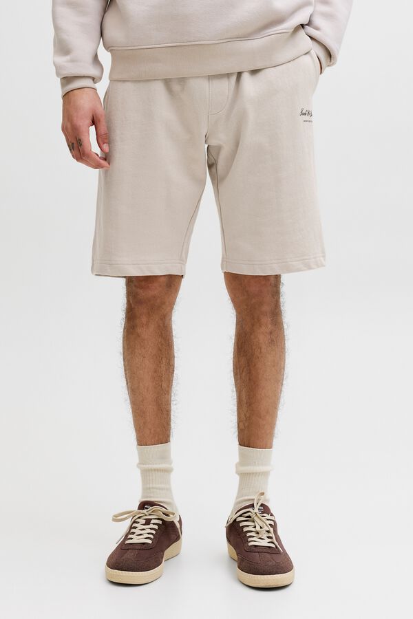 Jack & Jones Bermuda felpa regular fit gris