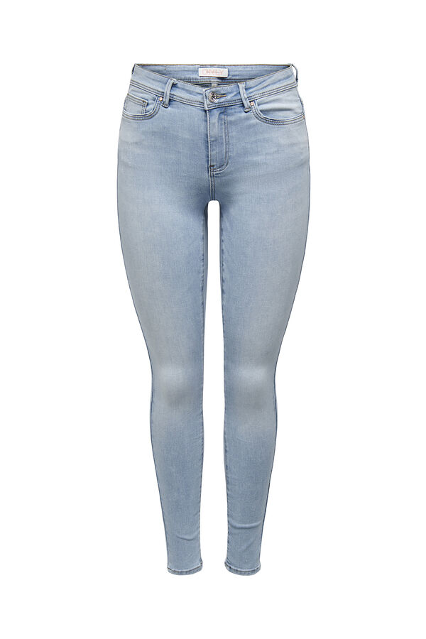Only Röhrenjeans mit mittelhoher Taille azul
