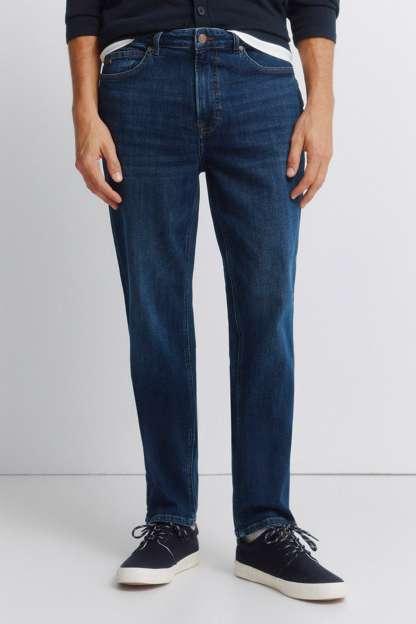 Springfield Jeans lavagem escura slim fit