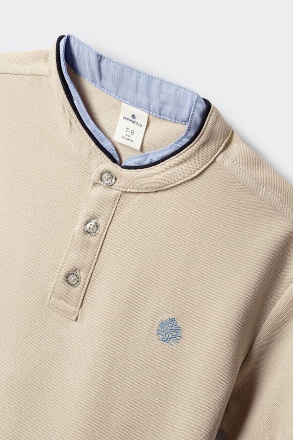 Springfield Kids Polo mao chambray ni&ntilde;o nude