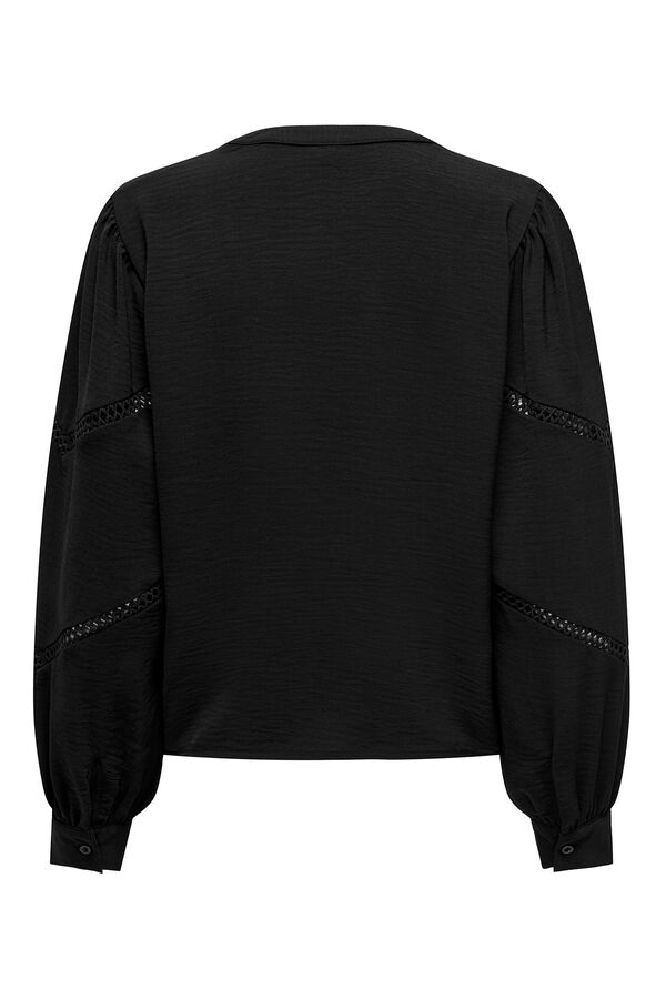 JDY Langärmelig Bluse Schwarz