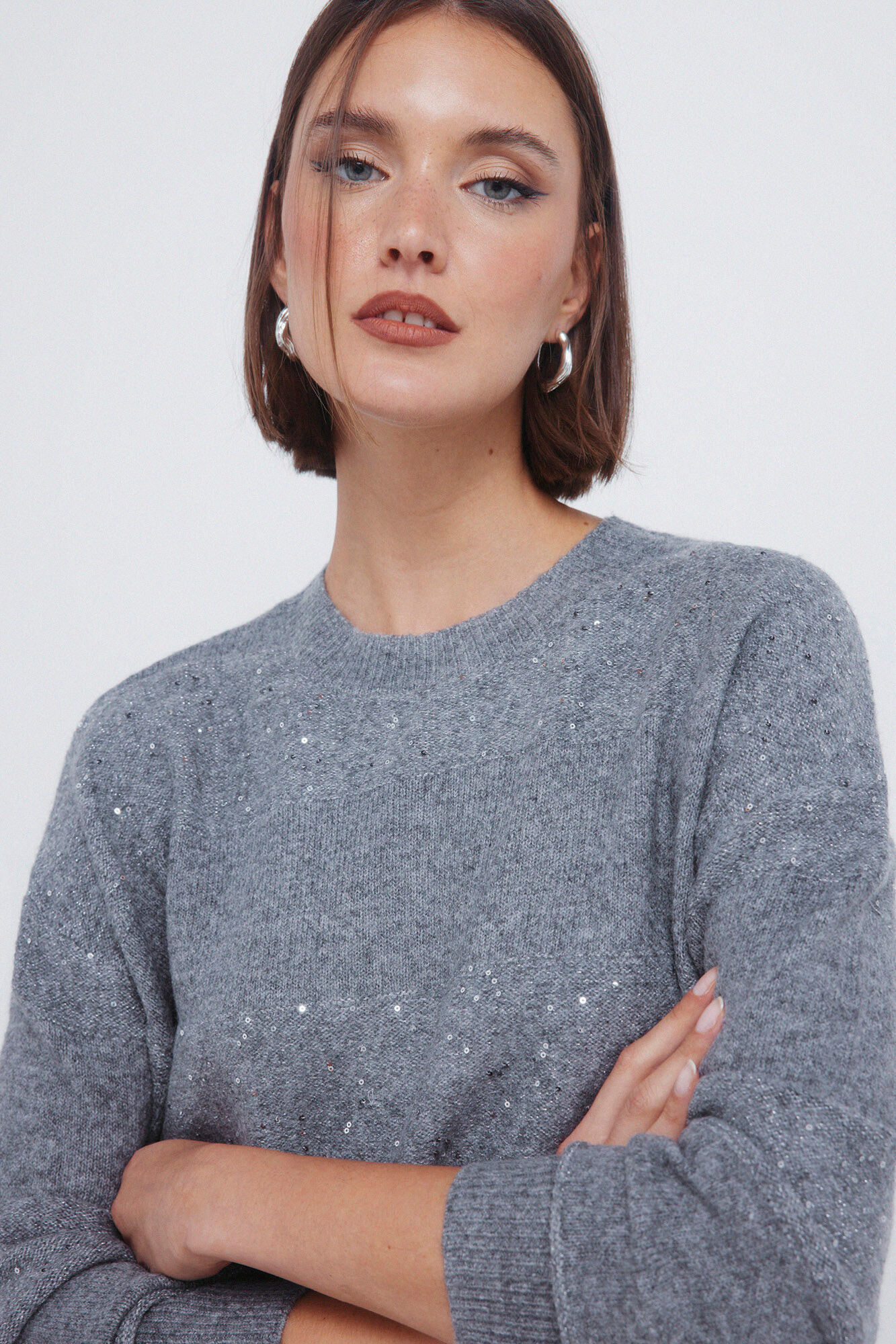 Springfield Striped sequined jumper