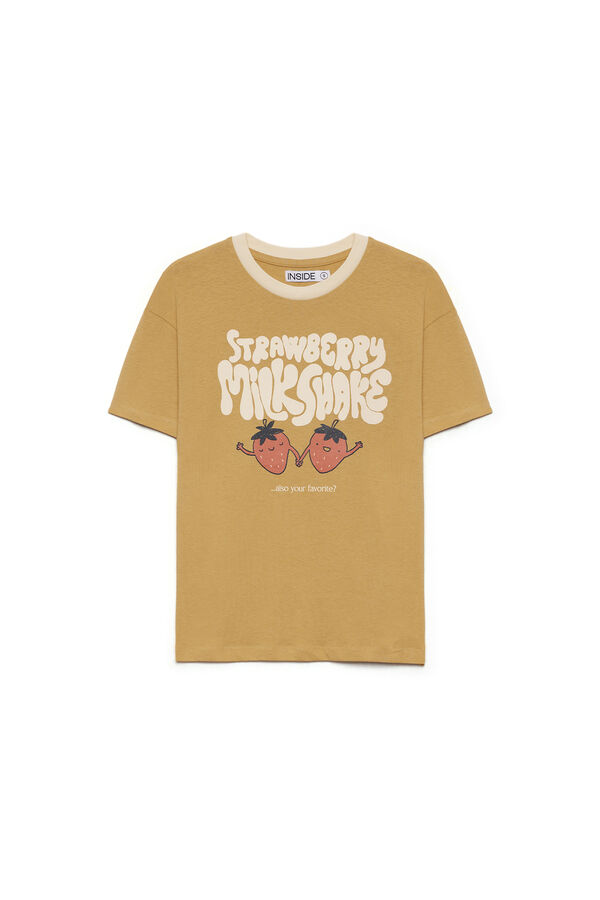 Springfield Camiseta Con Estampado dorado
