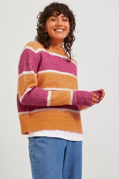 Springfield Multicoloured striped jumper rouge