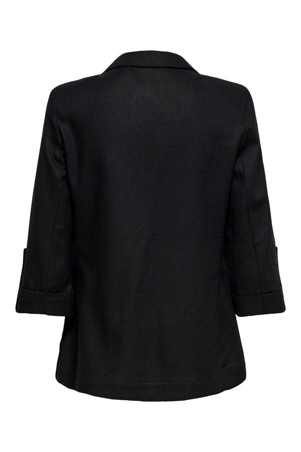 Only Linen open blazer noir