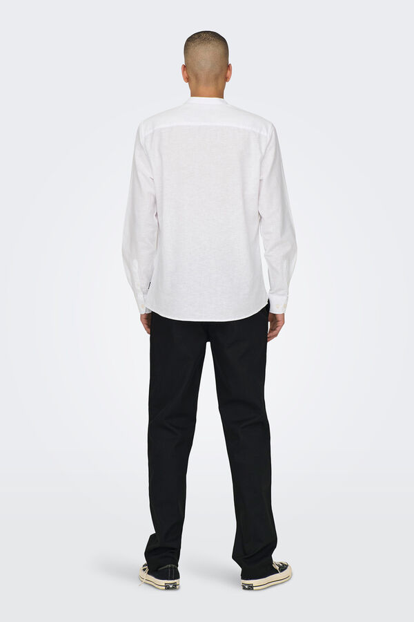Only & Sons Long sleeve shirt white