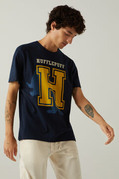Springfield T-shirt varsity Huffelpuff. azul