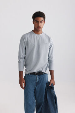 Springfield Piqu&eacute; oxford long sleeve T-shirt