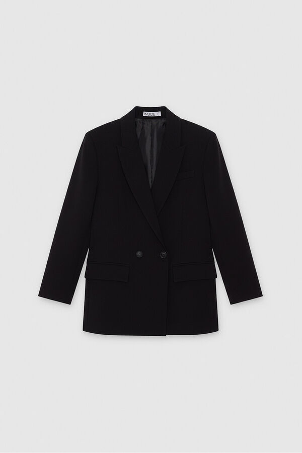 Inside Blazer cruzado oversize preto