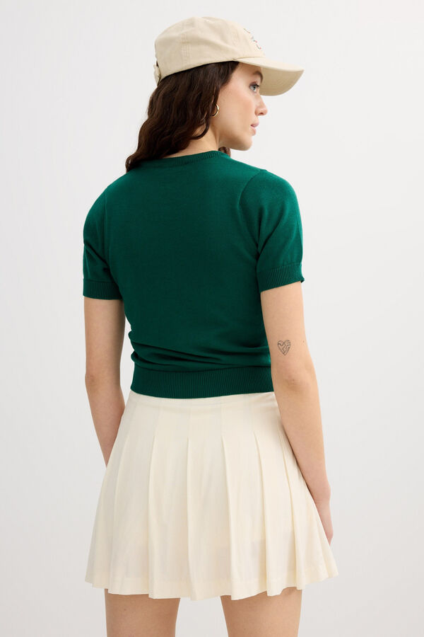 Inside Falda pantal&oacute;n tablas blanco