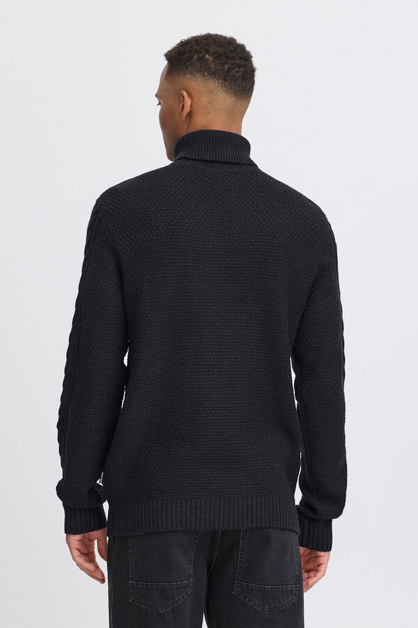 Blend Rollkragenpullover Schwarz