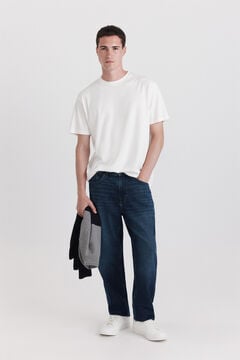 Springfield Dark wash regular fit jeans