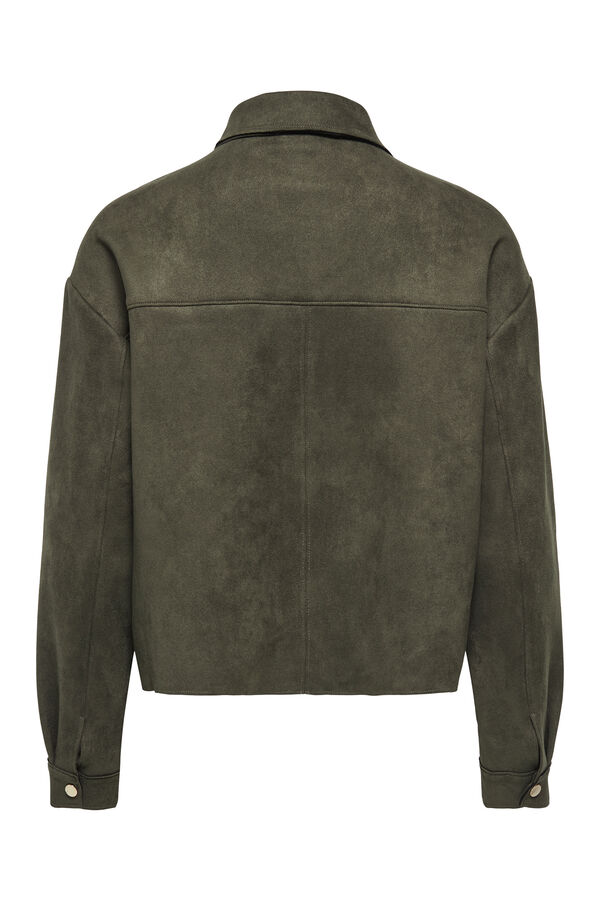 JDY Suede overshirt brown