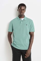 Springfield Regular fit basic piqué polo zelena