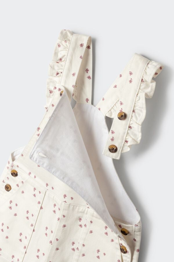 Springfield Kids Jardineiras sarja flores para menina branco