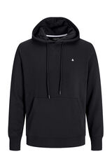 Jack & Jones Sudadera con capucha felpa lisa negro
