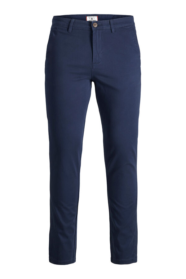 Jack & Jones Junior Pantal&oacute;n chino slim azul