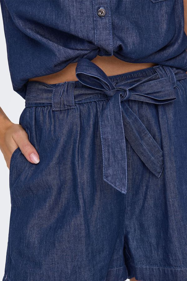 JDY Short vaquero fluido azul