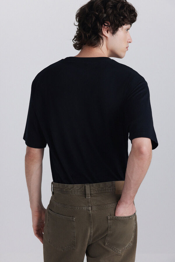 Springfield Heavy weight basic T-shirt blue