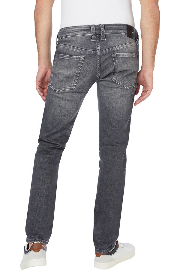 Springfield Hatch Slim Fit Low Waist Jeans Siva