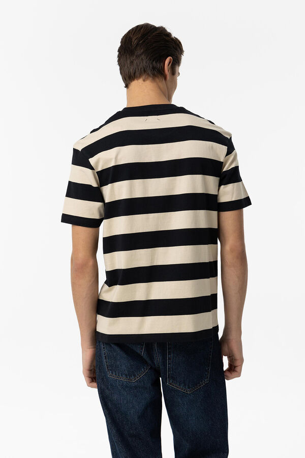 Springfield Comfort-fit striped T-shirt navy