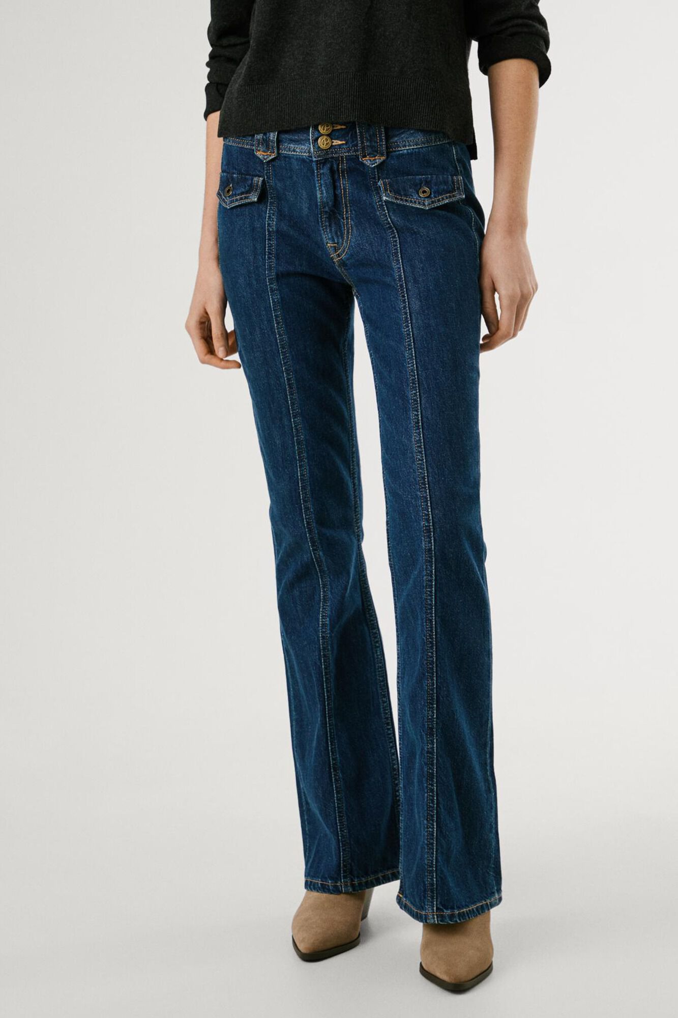 Pepe Jeans Jeans flare de tiro bajo