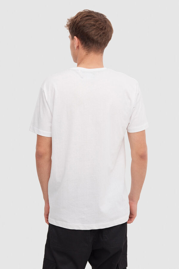 Springfield Camiseta com estampa urbana branco
