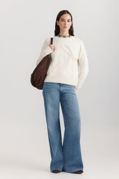 Springfield Bow jumper white