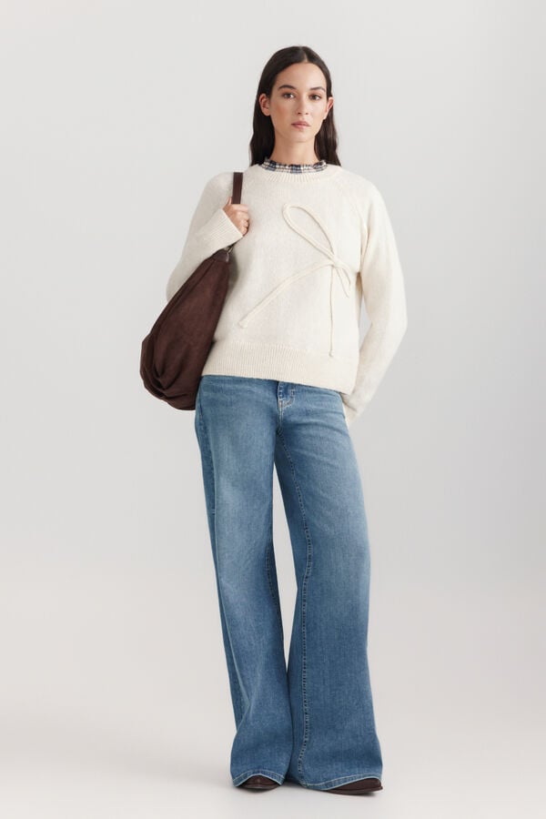 Springfield Bow jumper white