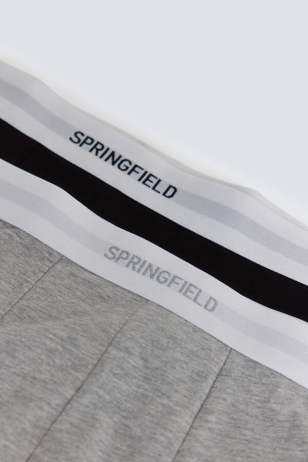 Springfield 2-pack cotton jersey-knit boxers black