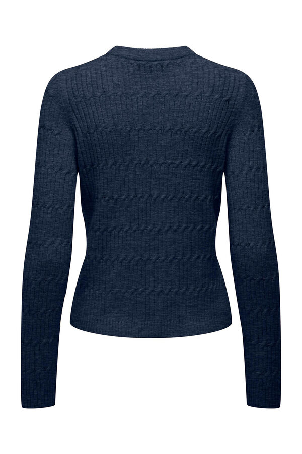 Springfield Textured jersey-knit jumper bluish