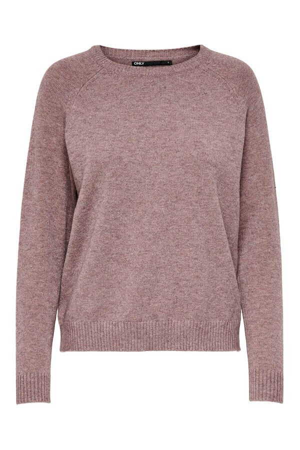Springfield Long-sleeved round neck jumper pink
