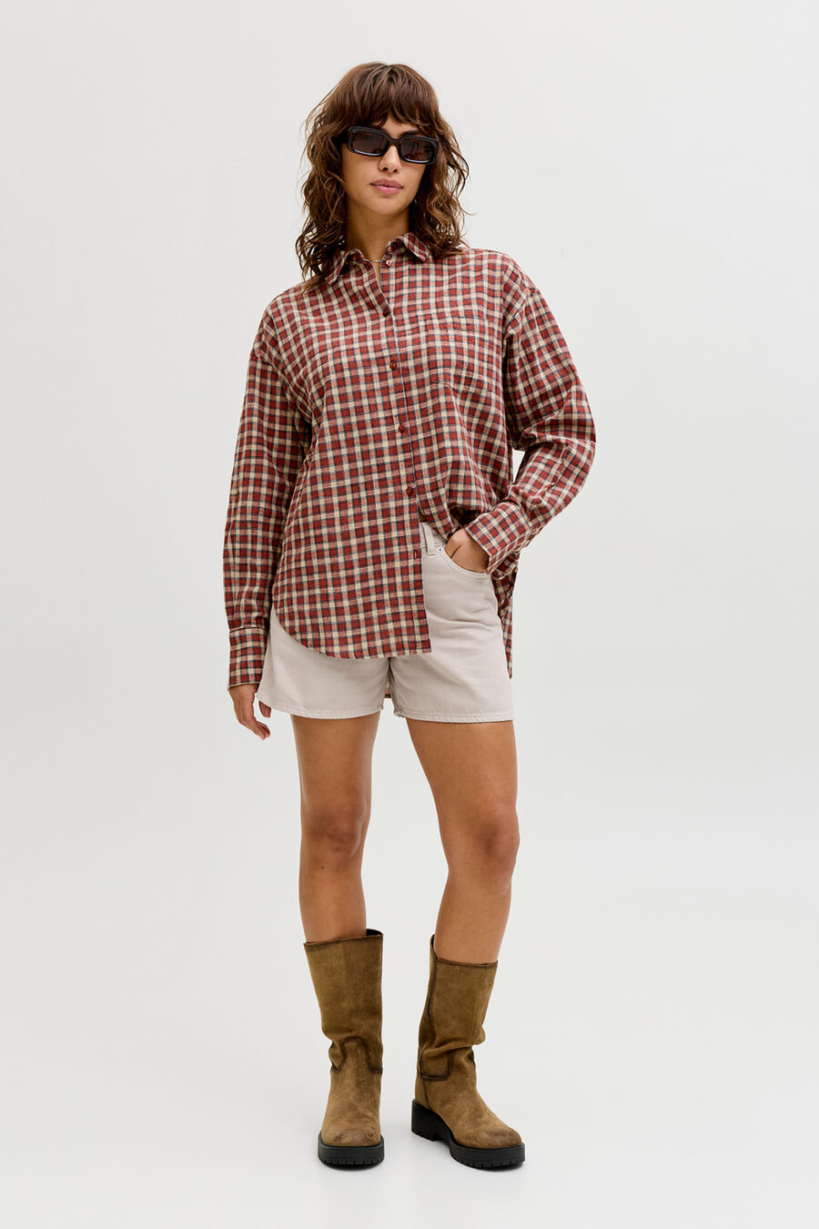Shorts denim loose lavados